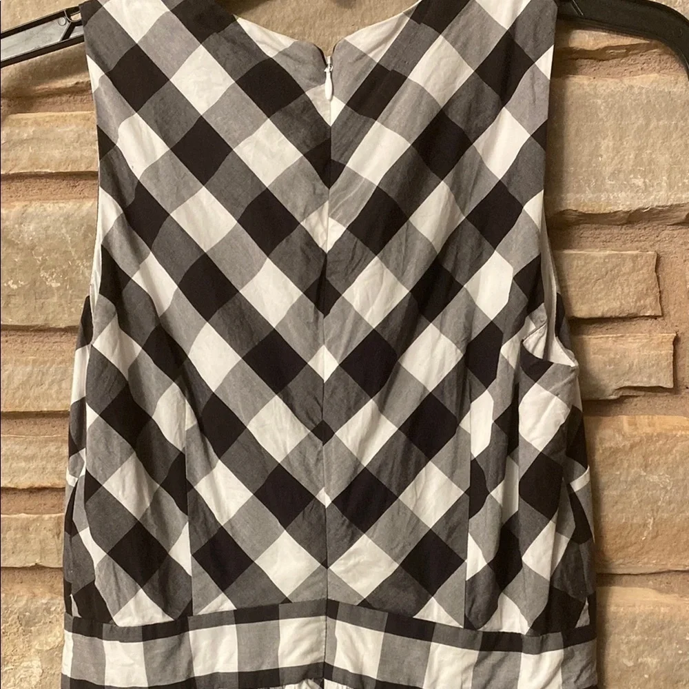 J. Crew Black and White Checkered Dress Size 2 (Without the wrap)